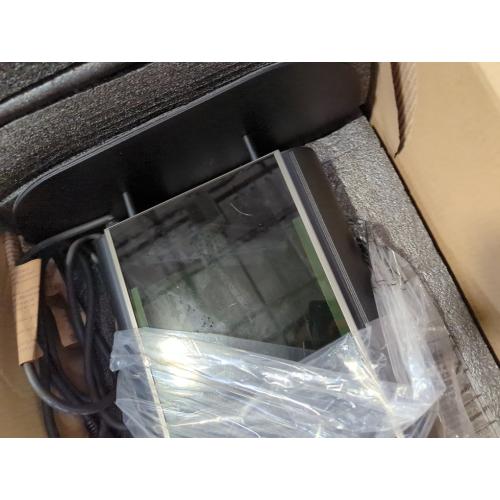 EAST OAK 1500W Patio Heater, Table Side Portable Electric Heater with Double-Sided Heating & 3 Heating Levels, IP65 Waterproof Outdoor Heater with Remote, and Protection from Tip-over & Overheating