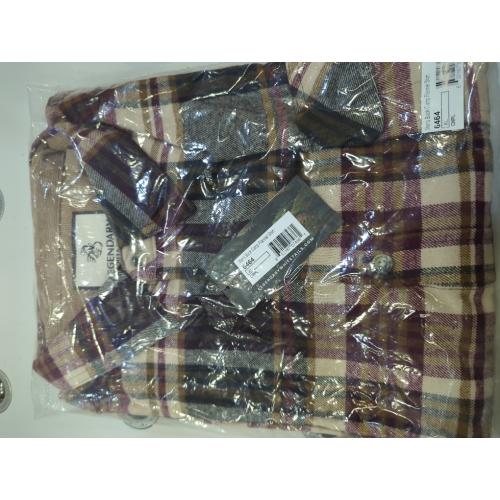 Cedarwood Plaid Legendary Whitetails Men's Buck Camp Flannel Shirt Long Sleeve Button Down 100% Cotton
