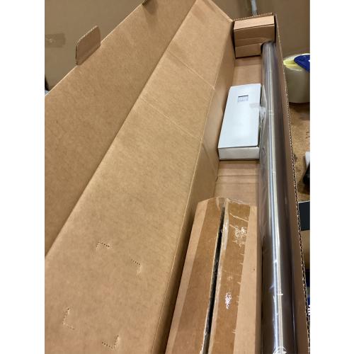 Heavy Duty Curtain Rods for Windows 66 to 120 Inch, 1 Inch Silver Curtain Rods for Outdoor, Farmhouse, Bedroom, Kitchen, Living Room, Adjustable Easy Install Drapery Rod