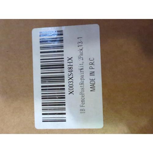 IRONBABE Fence Post Repair Kit - One-Piece Steel Anchor Stakes to Quick Fix Broken/Leaning 4x4/6x6 Wood Posts (Thickened 11-Gauge, 2-Pack)