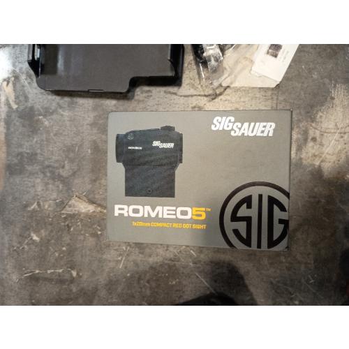 Sig Sauer ROMEO5 Red Dot Sight with Low Profile and Riser Mounts
