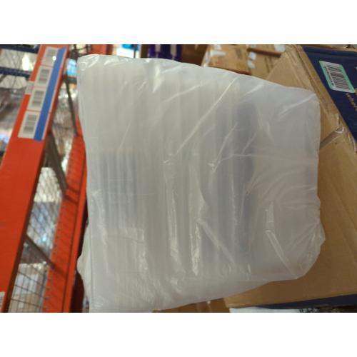 Clear Storage Latch Box 12 Quart, Plastic Organizing Box/Bin with Lid and Black Handles, 6-Pack