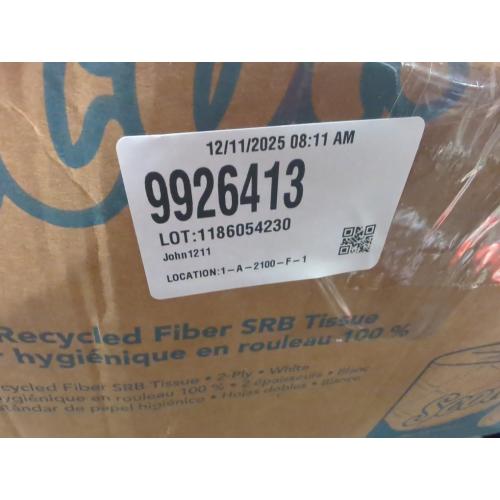 Set of 10 SCOTT Essential 100% Recycled Fiber SRB Bathroom Tissue - Biodegradable, Septic Safe, 2-Ply, White - Eco-Friendly Toilet Paper - 506 Sheets/Roll, 80 Rolls/Carton