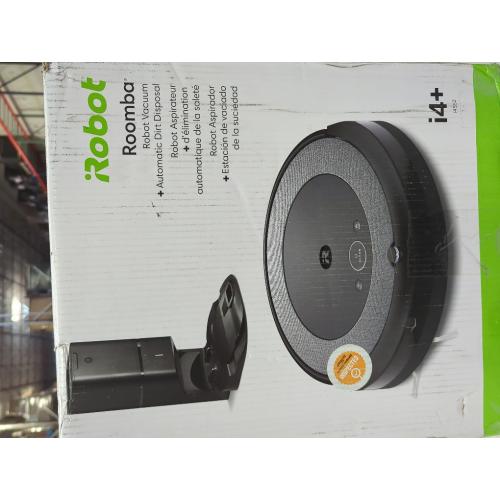 Black and Grey iRobot Roomba i4  EVO (4552) Self Emptying Robot Vacuum (Renewed Premium)