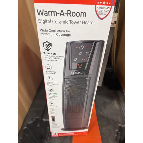 Lasko Ceramic Tower Heater with Remote