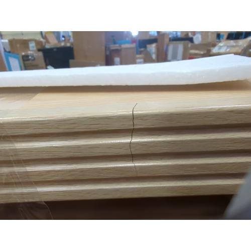 Size 19.7 Color brown Fluted Nightstand with Charging Station, 19.7'' Wide Morden End Table with USB/Type-C Ports, 2 Drawers & Open Shelf, Curved Profile Design, Wood Bedside Table for Bedroom (Natural Oak)