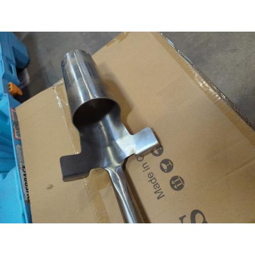 Long Handled Bulb Planter Tool, 37'' Bend-Proof Stainless Steel Bulb Planter, 4'' Depth Marks Long Handled Hole Digger, Bulb Planter with Comfortable T-Shaped Long Wood Handle for Planting Tulips