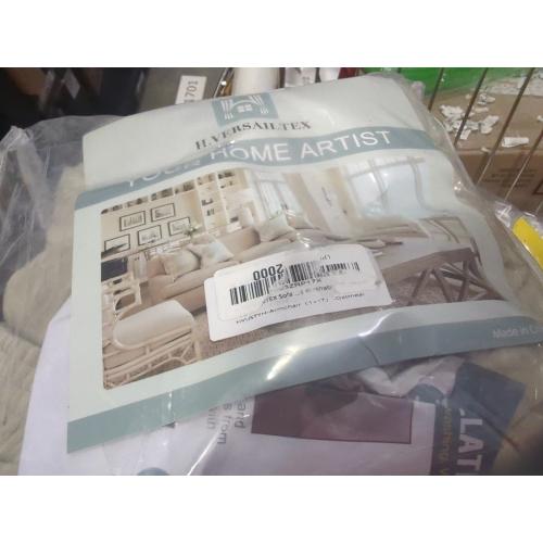 Color Grey H.VERSAILTEX Sofa Cover 2 Piece T Cushion Armchair Slipcovers Thick Velvet Couch Cover Stretch T Cushion Sofa Covers for 1 Cushion Couch with 1 Individual T Cushion Covers Washable, Oatmeal