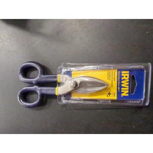 Irwin 7 in. Steel Flat Blade Tinner Snips 24 Ga. 1 pk