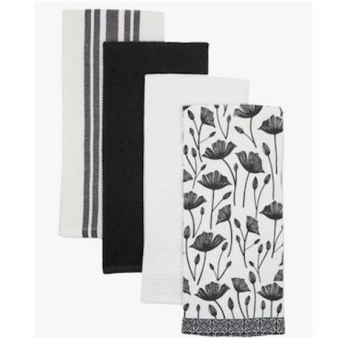 Set of 3 Pack Multi Purpose Drying Mats Blue NEW 2- 20x30 & 2-15x20. & Core Home 8-Piece Terry Kitchen Towel Set (18 x 28)