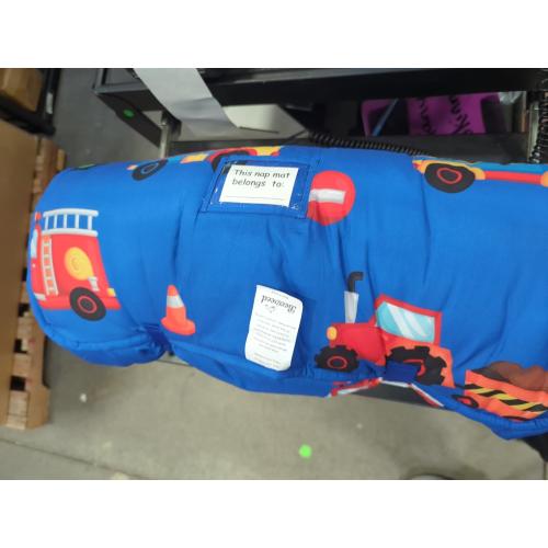 beeweed Toddler Nap Mat, Rollup Design Kid Sleeping Mat with Removable Pillow & Minky Blanket, Toddler Sleeping Bag for Daycare Preschool Travel Camping