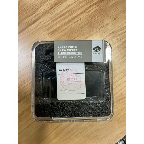 Bykski Inline Flow Meter and Thermometer Safety Module w/OLED Display V3