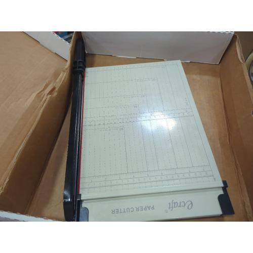 Ecraft 12 Guillotine Paper Cutter：Paper Trimmer Accurate Cutting with Safety Guard,15 Sheets Capacity,Magnetic Guide,Heavy Duty Metal Base, Perfect for Cardstock,Cardboard,Vinyl,Crafts & Photos
