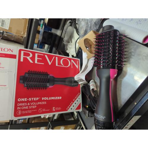 REVLON One-Step Volumizer Hair Dryer and Styler | Less Frizz, More Shine, and Less Heat Damage for Fast and Easy Salon-Style Blowouts, for All Hair Types and Lengths (Black)