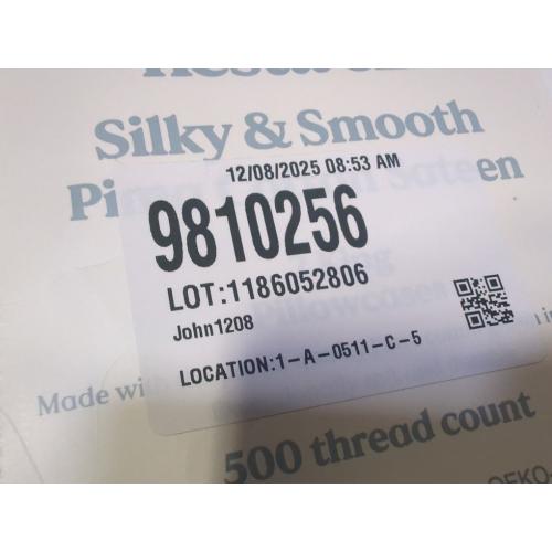 Set of 2 Size King Color White  Nestwell Pima Cotton Sateen 500-Thread-Count King Pillowcase Set in Bright White