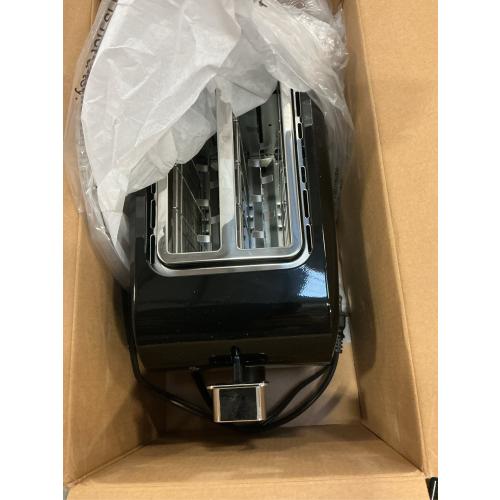 BLACK Oster 2-Slice Toaster with Extra Wide Slots, Bagel Toaster,