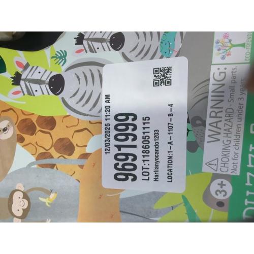 Floss & Rock 42P6330 Jungle Elephant Shaped Jigsaw with Shaped Box, 40-Piece Set