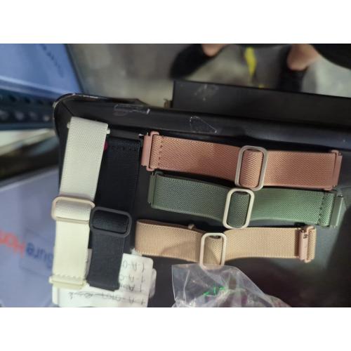 Lerobo 5 Pack Stretchy Bands Compatible with Samsung Galaxy Watch 7 6 5 4 FE Band 40mm 44mm 45mm/Watch 6 4 Classic 4 42mm 46mm 43mm 47mm/Active 2,20mm Soft Nylon Solo Loop Band Elastic Strap