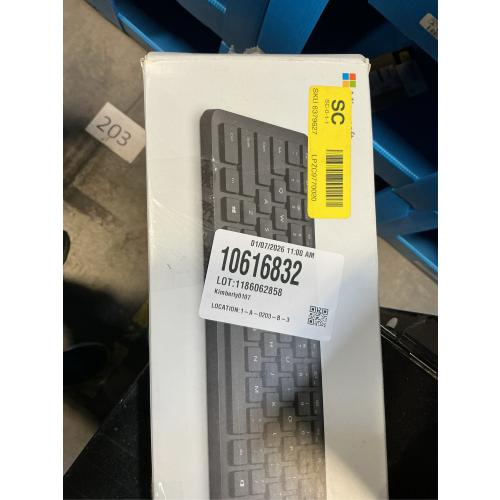 Microsoft QSZ-00001 Microsoft Bluetooth Keyboard - Wireless Connectivity - Bluetooth - 32.81 ft. - Black - Blue