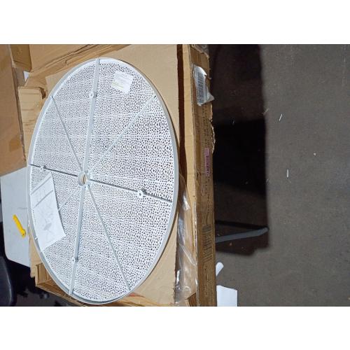Flash Furniture Commercial-Grade Round Indoor / Outdoor Steel Patio Table with Umbrella Hole (NO TEST)