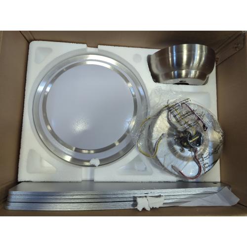 42 Inch Nickel Ceiling Fans with Lights and Remote Control for Bedroom, Modern Ceiling Fan with Quiet Reversible DC Motor, 3CCT, Dimmable, LED for Living Room, Patio, Indoor and Outdoor