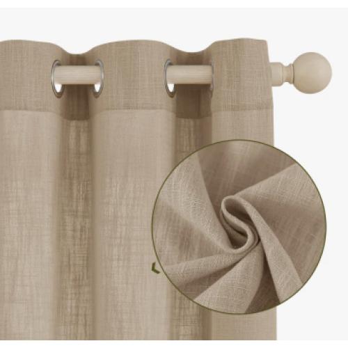 Kambi Linen Blend Semi-Sheer Curtain Panel Pair (Set of 2)ByRed Barrel Studio®