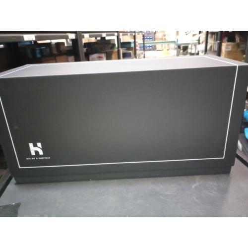 Holme & Hadfield Premium 4-Slot Wooden Watch Display Case – Handcrafted Men’s Watch Box with Accessory Drawer, Hinged Cover, Leather Lining – Father's Day Gift for Collectors – Luxury Built to Last