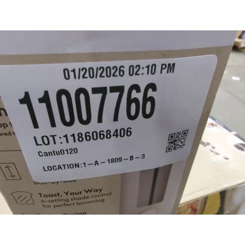 bella 2 Slice Slim Toaster, Fits-anywhere™ Kitchenware, 6 Setting Shade Control with Reheat & Cancel Buttons, Fits sourdough, 10” Long Slot, Anti Jam & Auto Shutoff, 900 Watt, Oatmilk