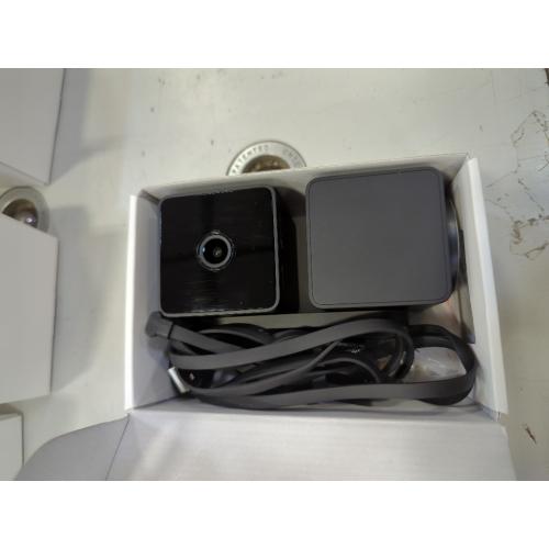 Black Pan V3 Wired Indoor/Outdoor 1080P HD Home Security Camera with Privacy Mode, Black