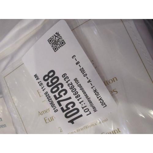 Everhome PimaCott Sateen 800-Thread-Count Standard Pillowcases in White (Set of 2)