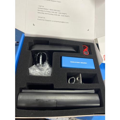 TCL D1 Pro Palm Vein Smart Lock, Keyless Entry Door Lock, Upgraded Rechargeable Battery, Front Door Smart deadboalt, App Remote Control, Auto-Lock, Waterproof, Works with Alexa (no test)