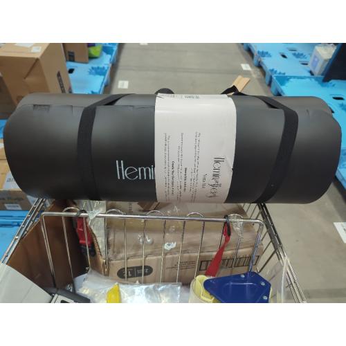 Size Large Color Black HemingWeigh 1 Inch Extra Thick Non Slip Yoga Mat - Exercise Mats for Home Workouts, Black