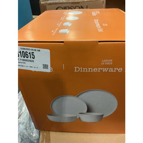 Our Table Landon 16-Piece Dinnerware Set in Sea Salt