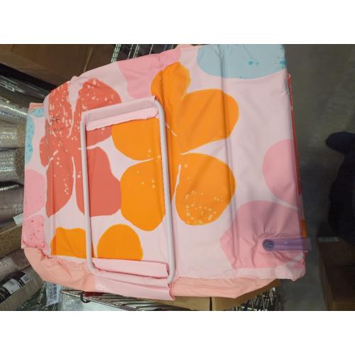 Portable Foldable Bathtub for Adults, Collapsible Portable Tub for Bathroom & Shower Stall, Space-Saving SPA Bathtub for Small Spaces, Quick & Effortless Folding Design (Pink)