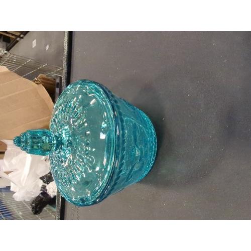 European Retro Nostalgic Three-Dimensional Relief Color Glass Jar Candy Jar Seasoning Jar With Lid