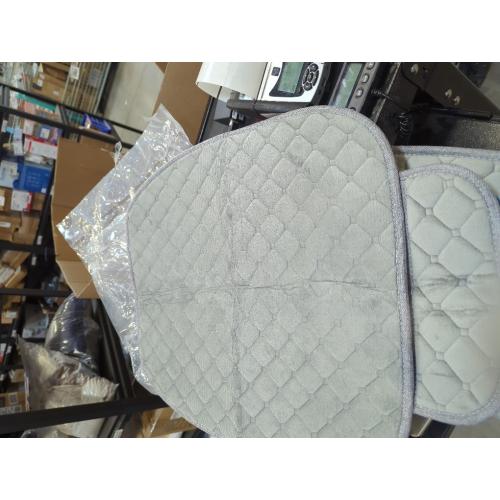 surpassme 2 Comfortable Car Seat Covers Universal Front Seat Coves for Car Accessories with Storage Pockets, Padded Car Interior Covers for Automotive, SUV, Truck, and Van (Grey)