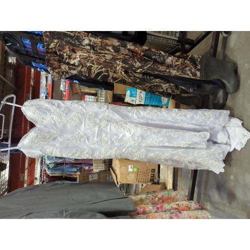 Size M/L ....Lace Mermaid Wedding Dresses for Bride 2024 Summer Beach Tulle Long Bridal Gowns V Neck Backless Bodycon Maxi Dresses