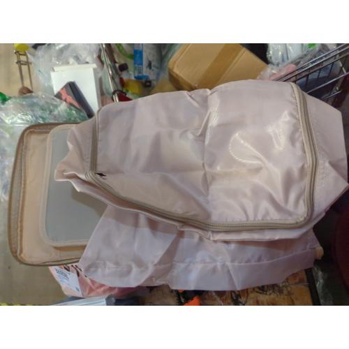 2 Pieces Set Pack Cube Luggage Pack Organizer Travel Accessories Travel Clothes Storage Bag, Organizing Bag, Separate Bag, Clothes Travel Bag (Beige)