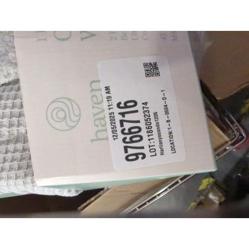 Haven Waffle Large/X-Large Organic Cotton Robe in Lunar Rock