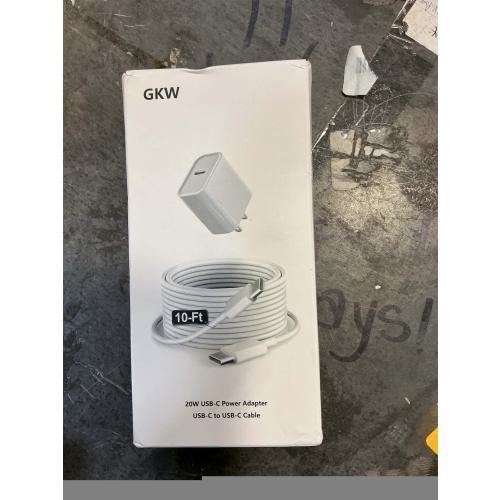 30W iPhone 17 16 15 Chrager Fast Charging for iPhone 17 16 Pro Max 15 Plug iPad USB C, 30 Watts Type-c Gan PPS Wall Chrager Plug Block & Long 10ft USB C to C Cable, 1Pack White