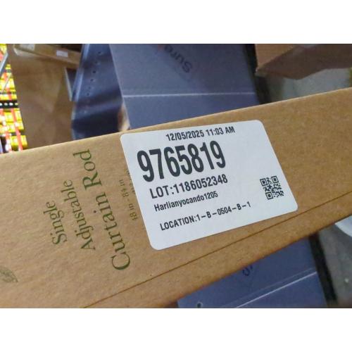 Bee & Willow Micah 48 to 84-Inch Single Curtain Rod Set in Distressed White