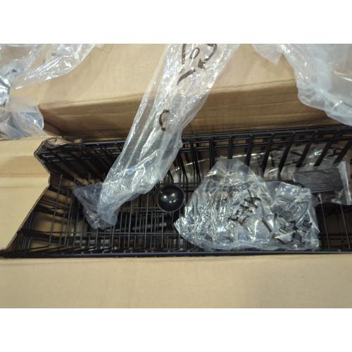 VIVSOL 6-Tier Over the Door Pantry Organizer with 4   2 Full Baskets, Heavy-Duty Metal Hanging Spice Rack for Door Bathroom Kitchen, Closet Storage, Black