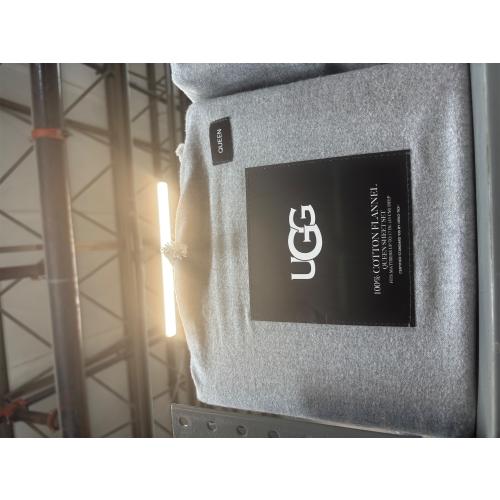 UGG Flannel Queen Sheet Set in Heather Grey