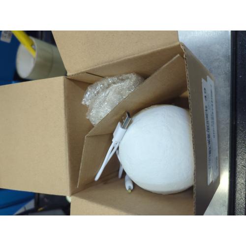 3.5 Mydethun 3.5 Inch 3D Moon Lamp – White Elephant Gift for Women Teenage Girls, Mood Lighting w/Ceramic Base, Dual-Color White/Yellow, Touch-Dimmable LED Night Light for Kids Room, Christmas Decor