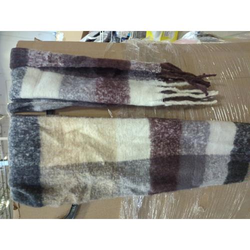 Womens Scarf Winter Big Colorful Checked Thick Warm Soft Scarves Casual Tassel Blanket Scarf