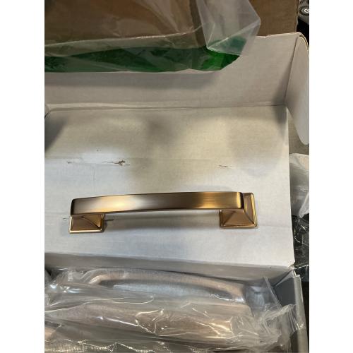 Amerdeco 10 Pack 1-1/3 Inch Brushed Satin Nickel Cabinet Knobs and Pulls - Single Hole Round Drawer Knobs for Bathroom Cabinets K0014