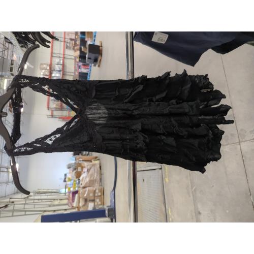 Free People Women's Fp1 Adella Halter Slip, Black Medium