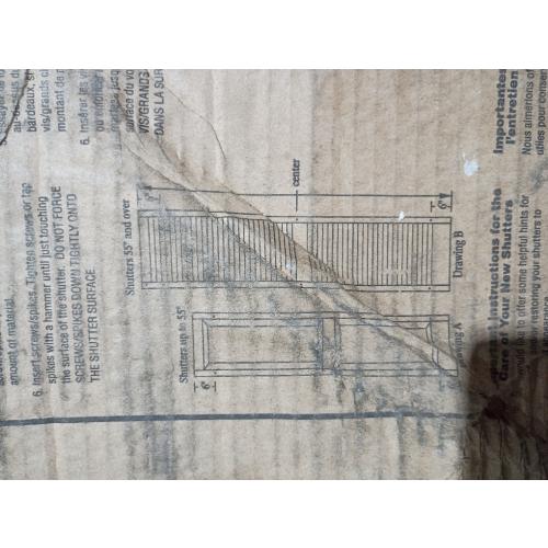 12 in. x 43 in. Lifetime Vinyl Standard Three Board Spaced Board and Batten Shutters Pair Tuxedo Grey (NO TEST)