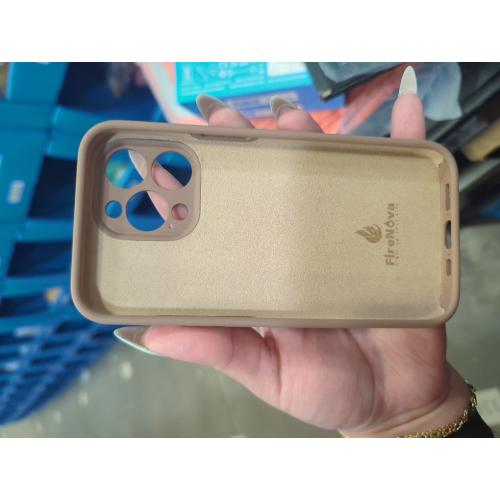 Vooii Compatible with iPhone 13 Pro Case, Liquid Silicone Upgrade [Camera Protection] [Soft Anti-Scratch Microfiber Lining] Shockproof Phone Case for iPhone 13 Pro 6.1 inch - Light Brown