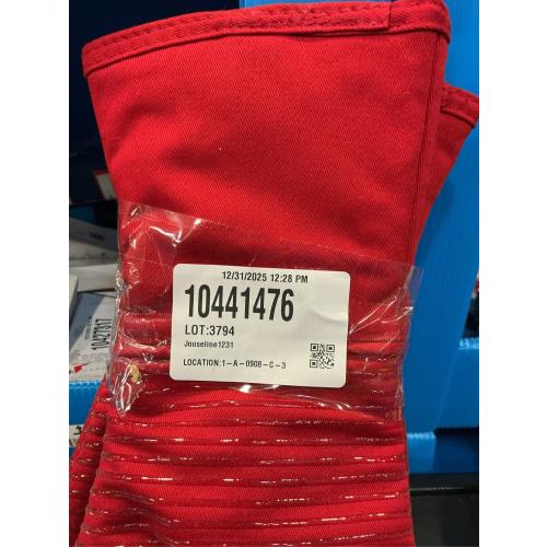All-Clad Silicone Oven Mitts: Heat Resistant up to 500 Degrees - 100% Cotton & Silicone, 14x7 Oven Mitt for Kitchen and Barbeque, 2-Pack, Chili